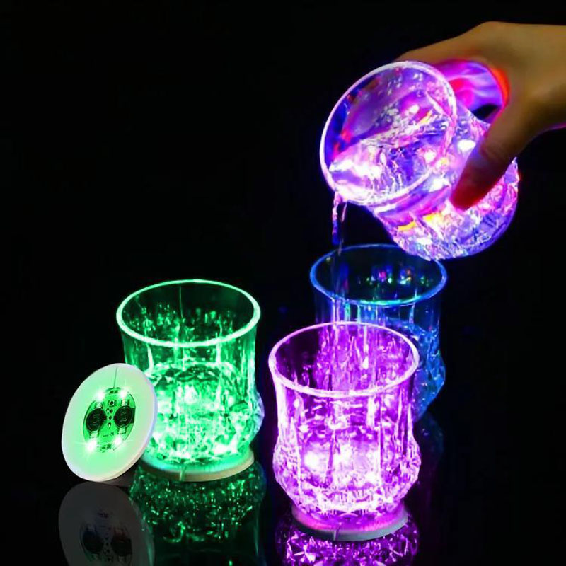 Glow In The Dark Party Glasses - Porta-copos de led adesivo night club