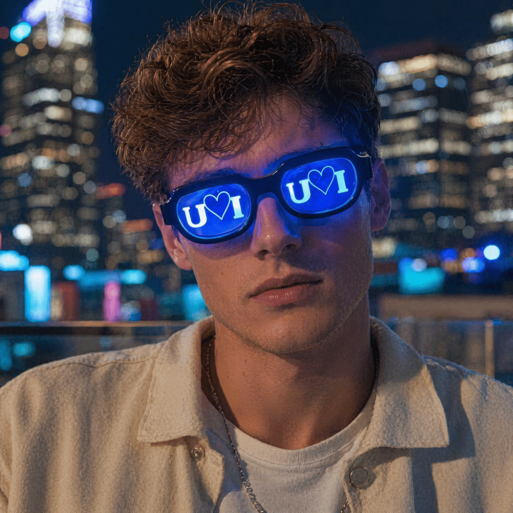Óculos LED de Efeito Especial, - Glow In The Dark Party Glasses avaliação e preço