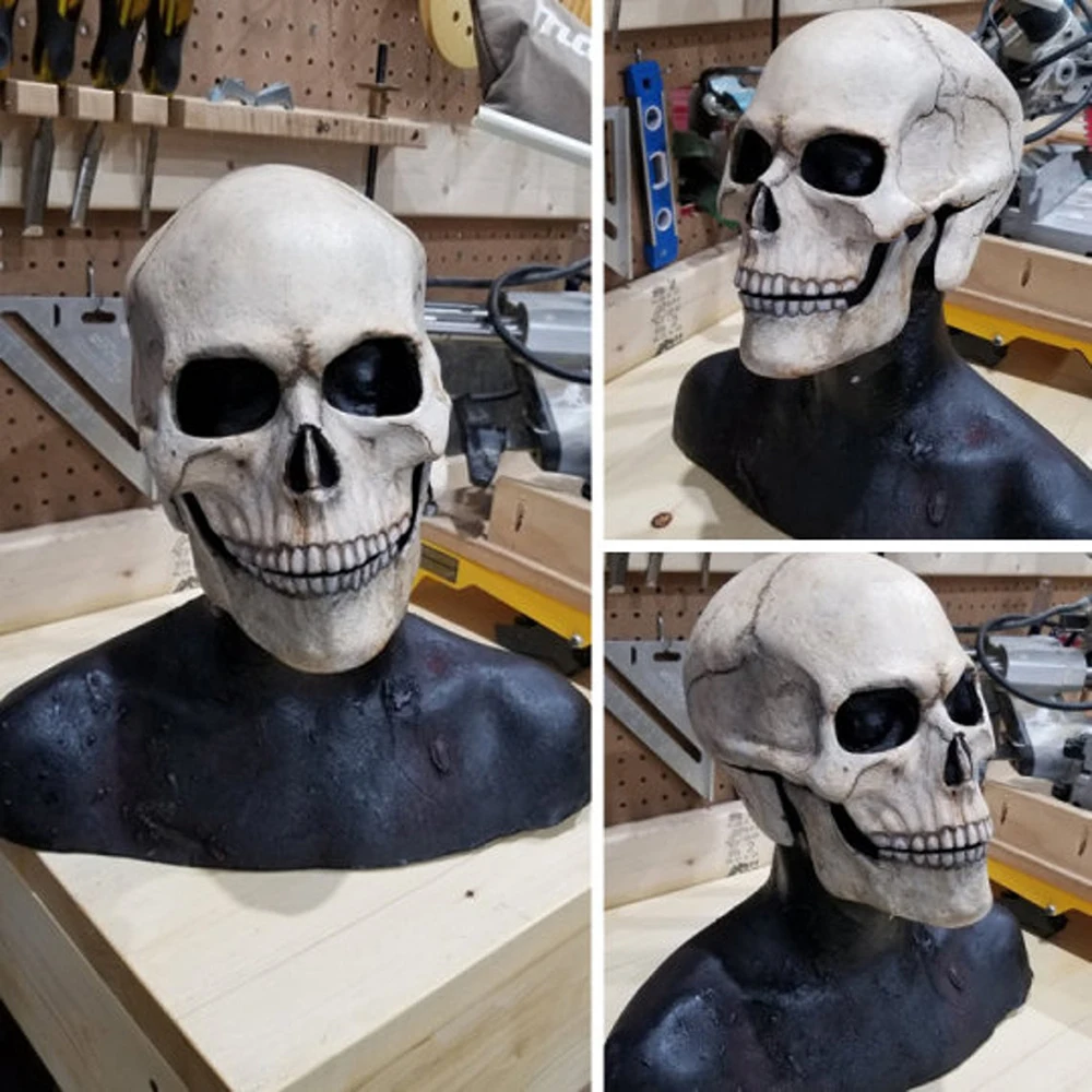 Máscara de crânio de látex de  - Led Purge Mask Halloween avaliação e preço