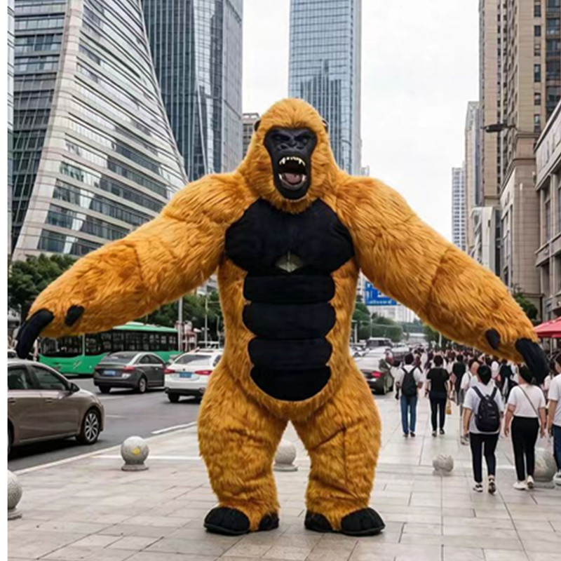 Fantasia inflável de gorila, m - Inflatable Dinosaur Costume Adult avaliação e preço