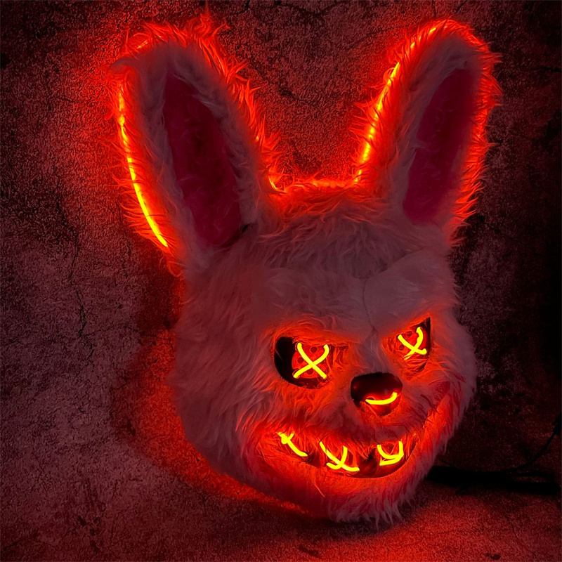 Máscara de coelho masquerade l - Led Purge Mask Halloween avaliação e preço